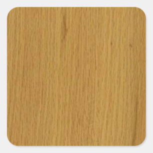 OAK WOOD finish buy BLANK blanc blanche + add TEXT Square Sticker