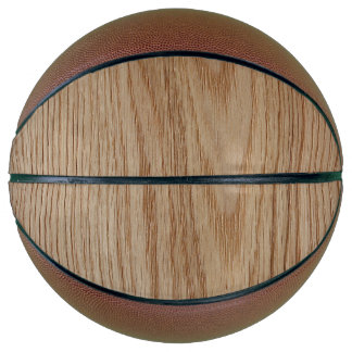 Oak Wood Grain Look Basketball