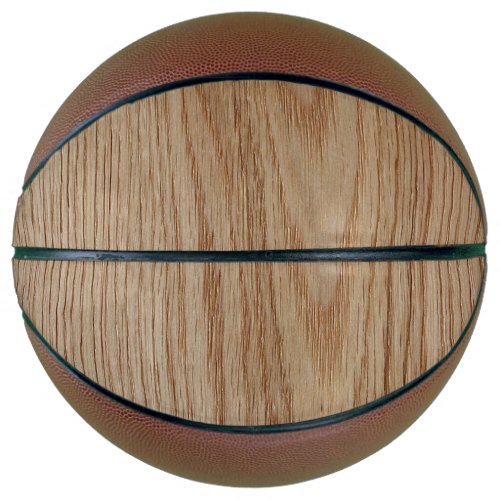 Oak Wood Grain Look Basketball