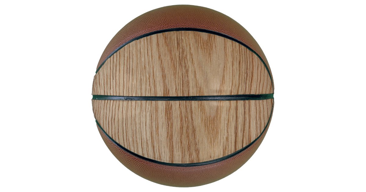 Oak Wood Grain Look Basketball | Zazzle