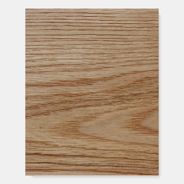 Oak Wood Grain Look Foam Board (Front)