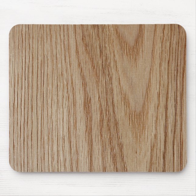 Oak Wood Grain Look Mouse Pad (Front)