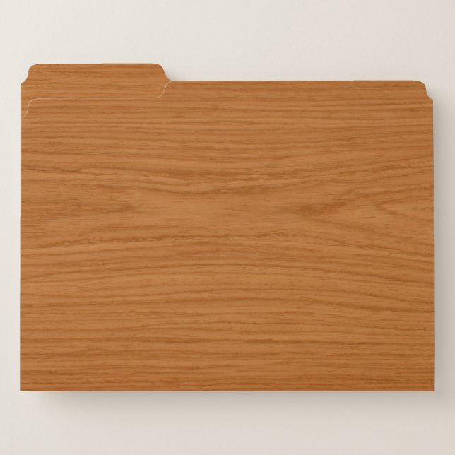 Oak Wood Grain Texture File Folder (Front Left)