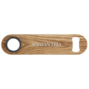 Oak Wood Image Logo White Text Bar Key