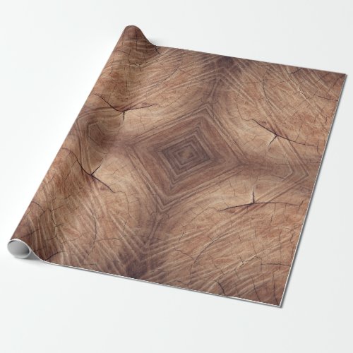 Oak Wood Log Wrapping Paper