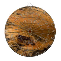Oak Wood Metal Dartboard