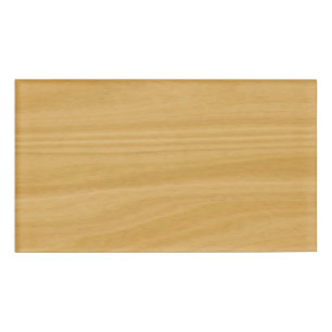 Oak Wood Name Tag