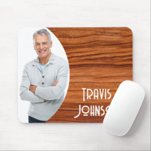 Oak Wood Photo Frame  Mouse Pad