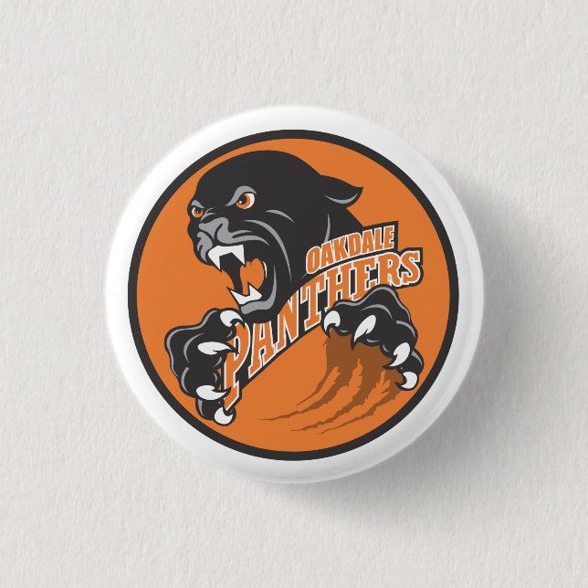 Oakdale Panthers Logo Button (Front)