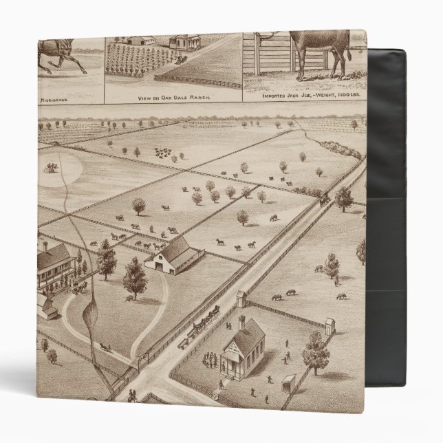 Oakdale Ranch 3 Ring Binder (Front/Inside)