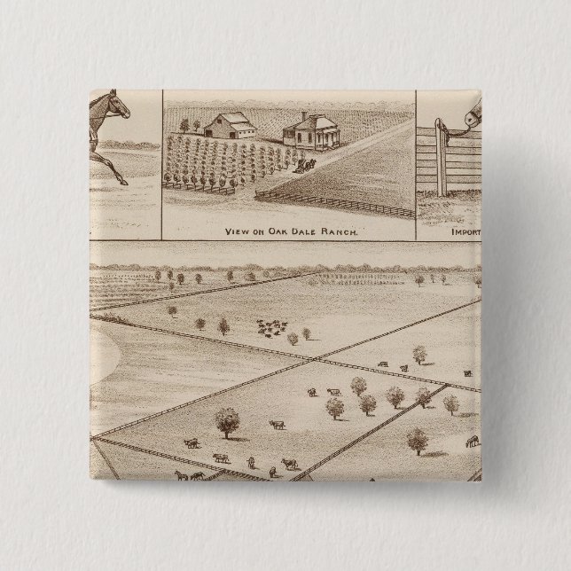 Oakdale Ranch Pinback Button (Front)