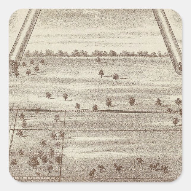 Oakdale Ranch Square Sticker (Front)