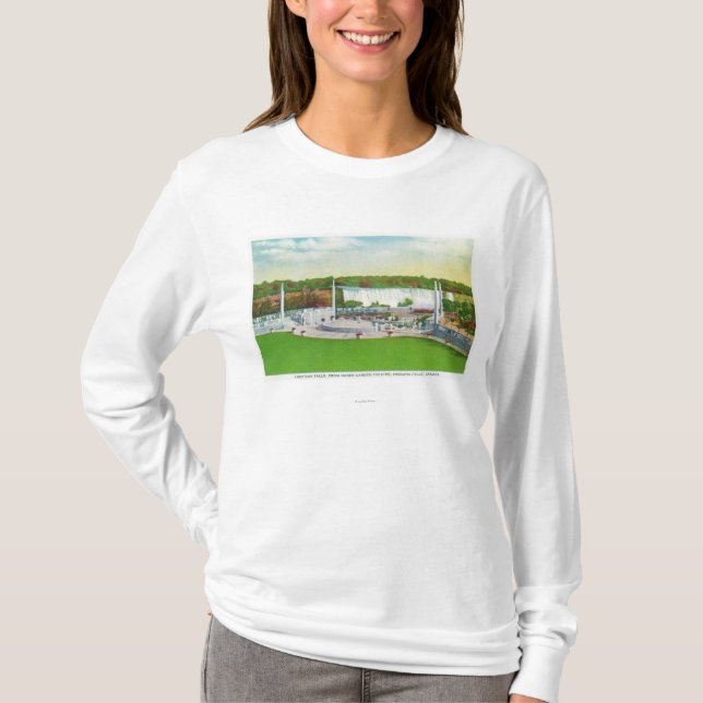 Oakes Garden Theatre View of American Falls T-Shirt (Front)