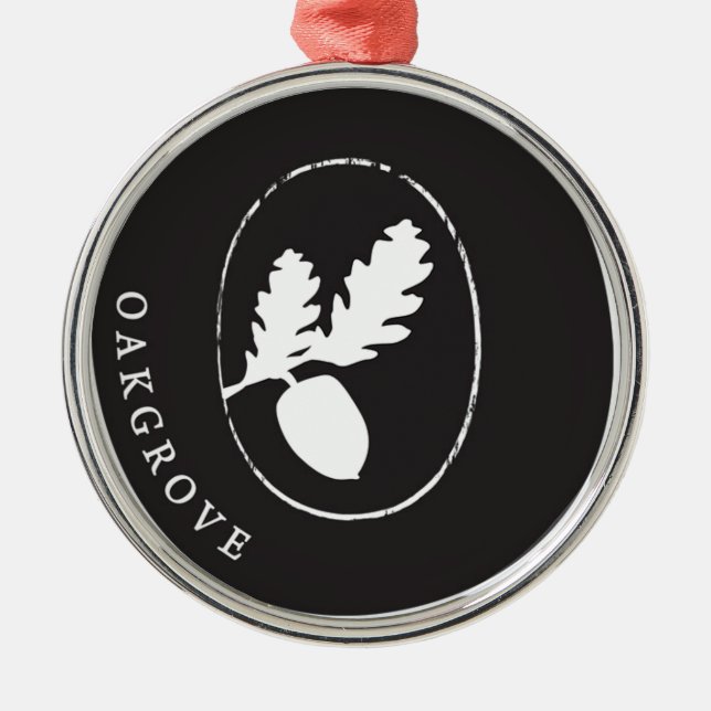 Oakgrove Logo PRoducts Metal Ornament (Front)