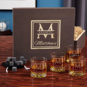 Oakhill Monogram Set with Buckman Whiskey Glasses (Front)