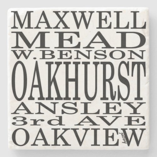 Oakhurst Oakhurst Coaster Oakhurst Decatur Stone Coaster