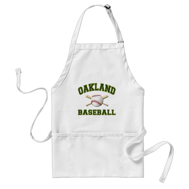 OAKLAND BASEBALL ADULT APRON (Front)