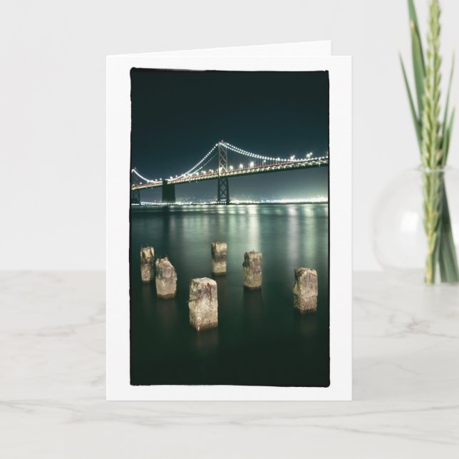 Oakland Bay Bridge @ Night Card (Front)