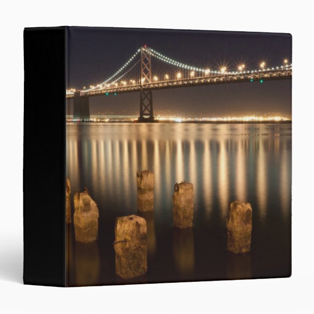 Oakland Bay Bridge night reflections. Binder (Front/Spine)