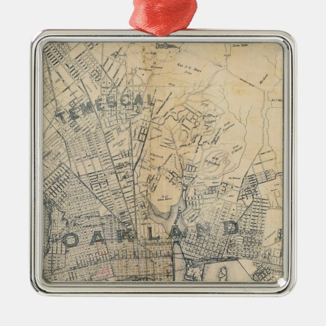 Oakland, Berkeley, Alameda Metal Ornament (Front)