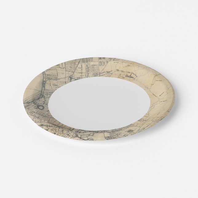 Oakland, Berkeley, Alameda Paper Plates (Angled)