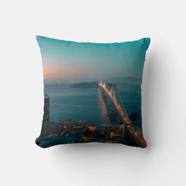 OAKLAND BRIDGE THROW PILLOW (Front)