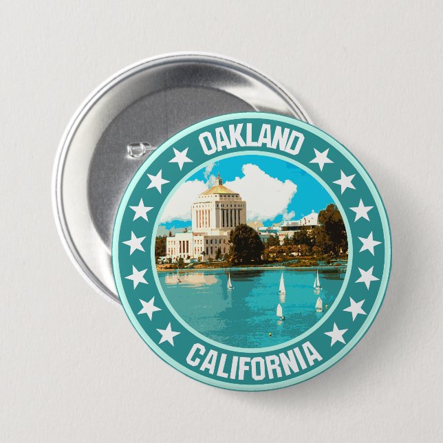 Oakland                                            button (Front & Back)