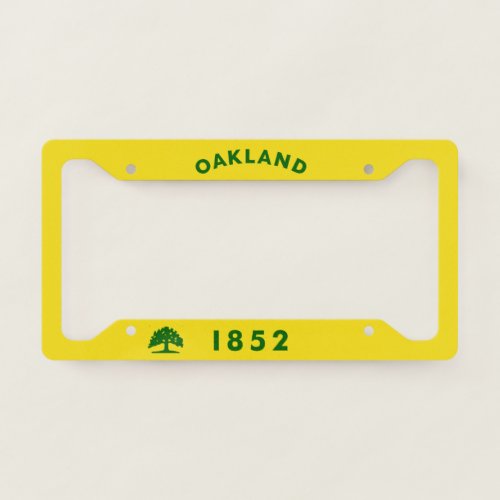 Oakland CA License Plate Frame