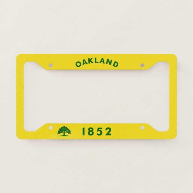 Oakland, CA License Plate Frame (Front)