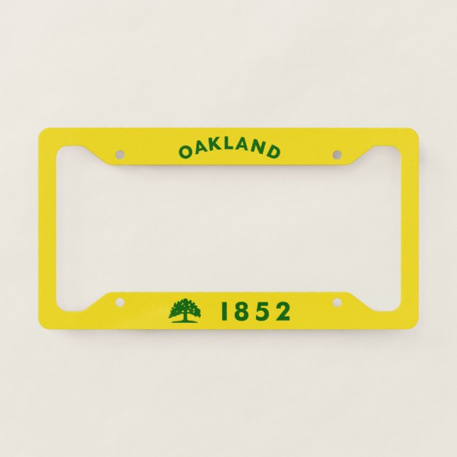 Oakland, CA License Plate Frame (Front)