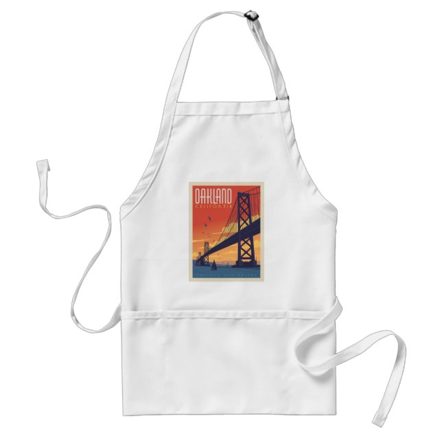 Oakland, California Adult Apron (Front)