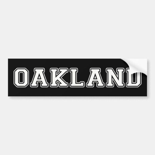 Oakland California Bumper Sticker