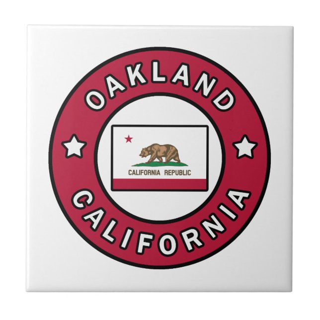 Oakland California Ceramic Tile (Front)