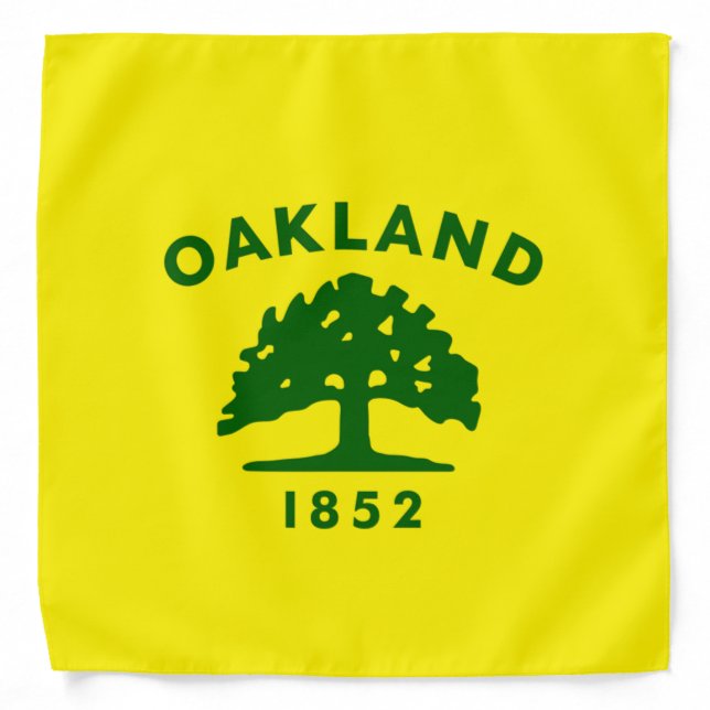 Oakland (California) City flag Bandana (Front)