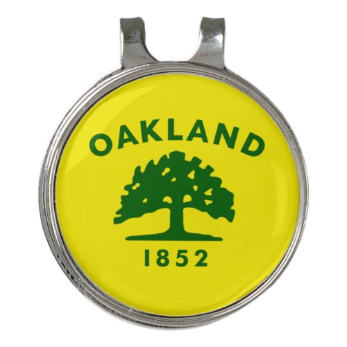 Oakland California city flag  Golf Hat Clip