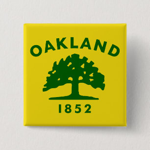 Oakland, California Flag Button