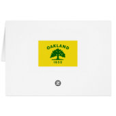 Oakland, California Flag Cards (Back Horizontal)