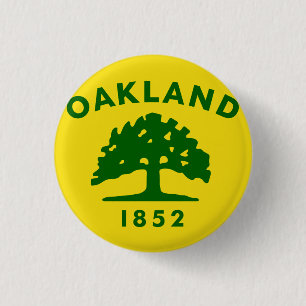 Oakland, California Flag Pinback Button