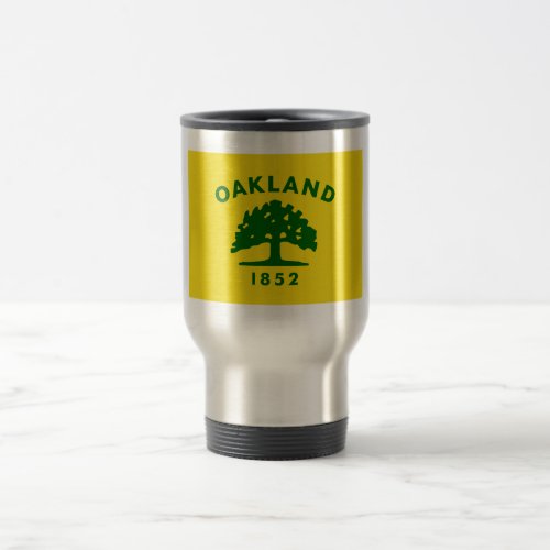 Oakland California Flag Travel Mug