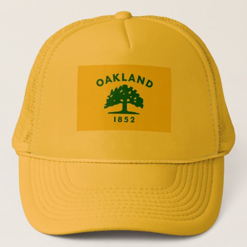 Oakland California Flag Trucker Hat