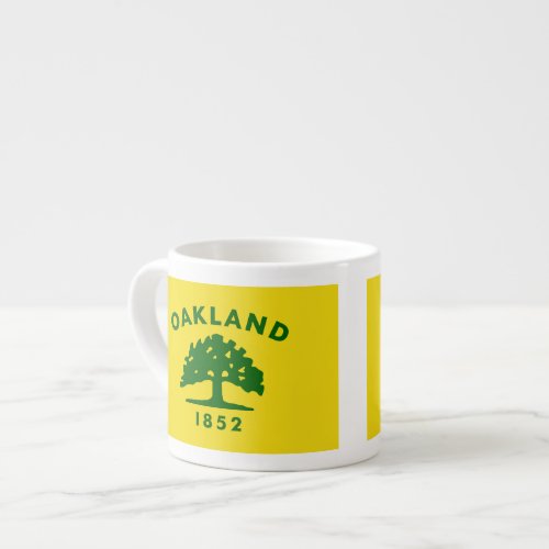Oakland California Flags Espresso Cup