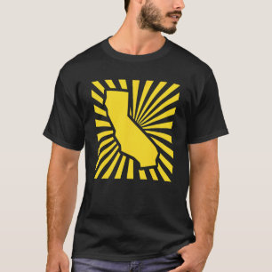 Oakland California Kelly Green And Yellow Burst Gr T-Shirt