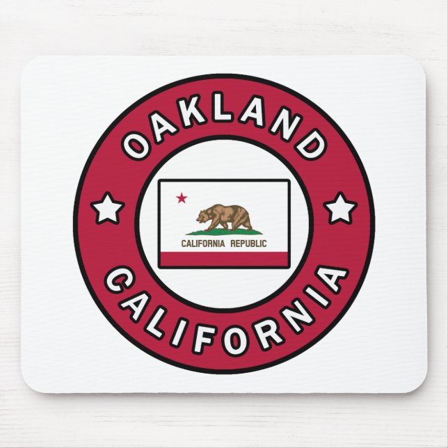 Oakland California Mouse Pad (Front)