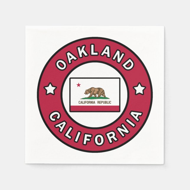 Oakland California Napkins (Front)