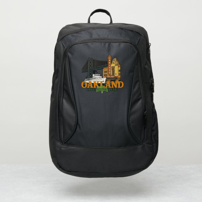 Oakland California Port Authority® Backpack (Front)