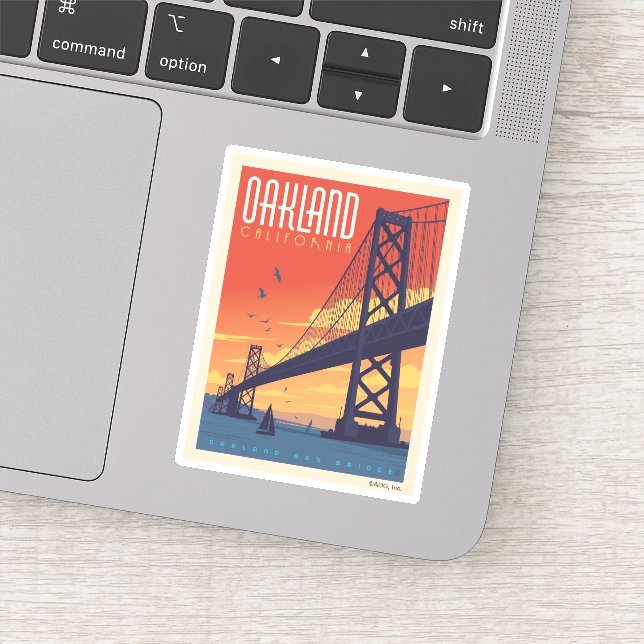 Oakland, California Sticker (Detail)