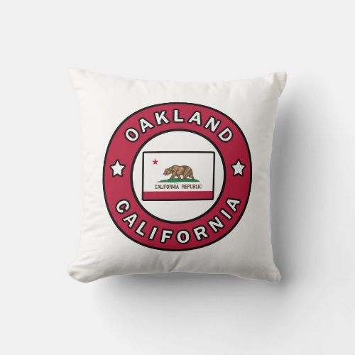 Oakland California Throw Pillow