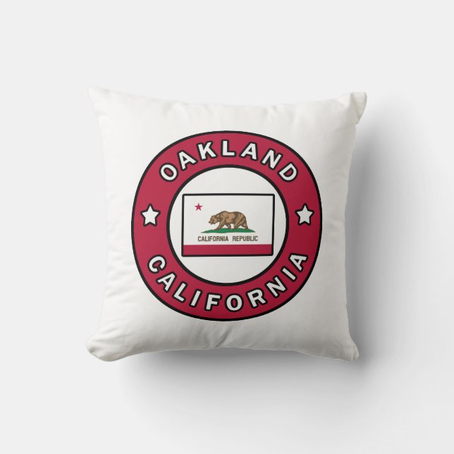 Oakland California Throw Pillow (Front)