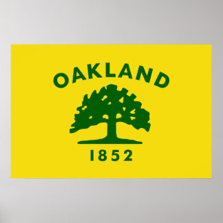 Oakland, California, United States flag Poster