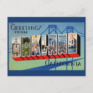 Oakland California Vintage Greeting Postcard